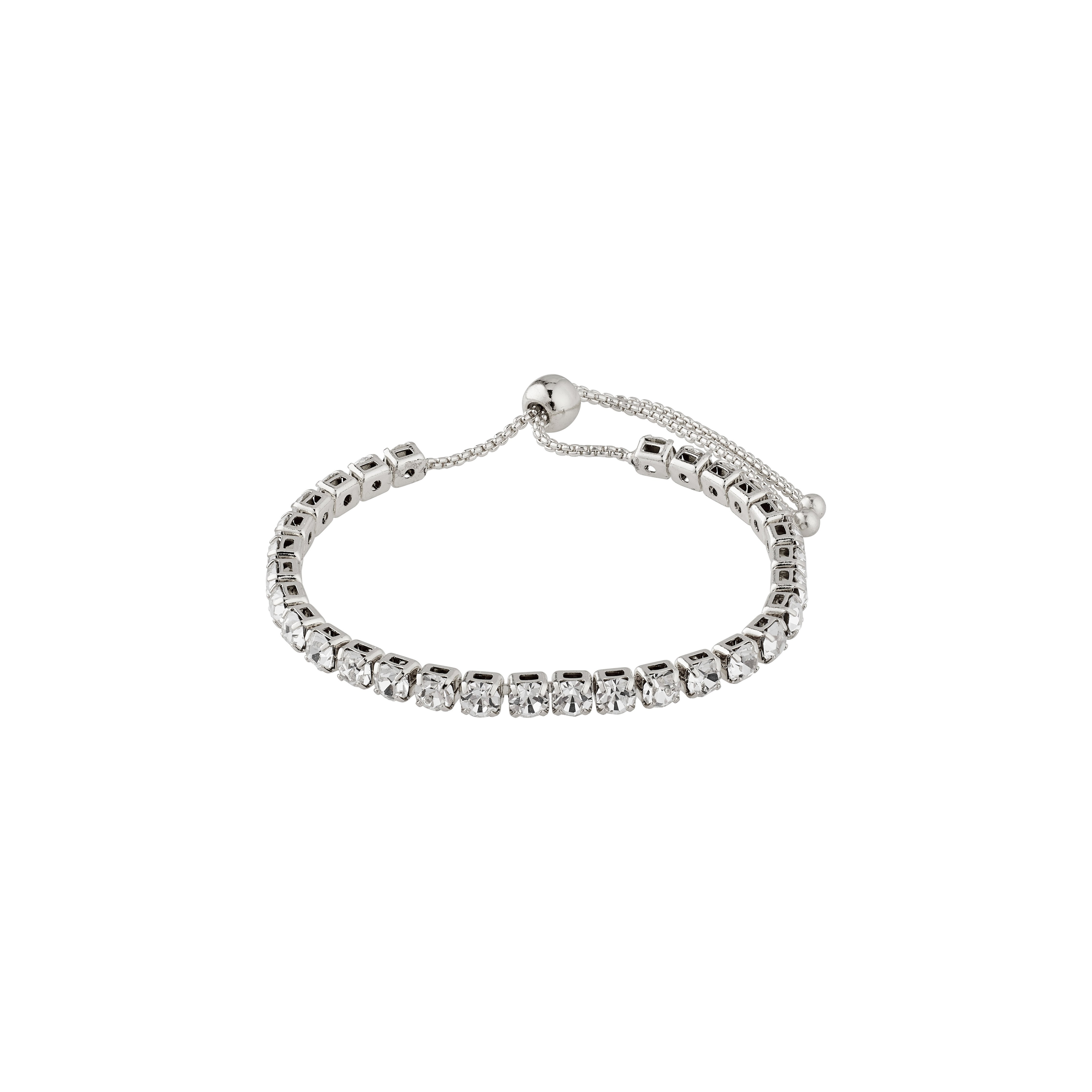 PILGRIM - LUCIA Crystal Bracelet - Silver-Plated