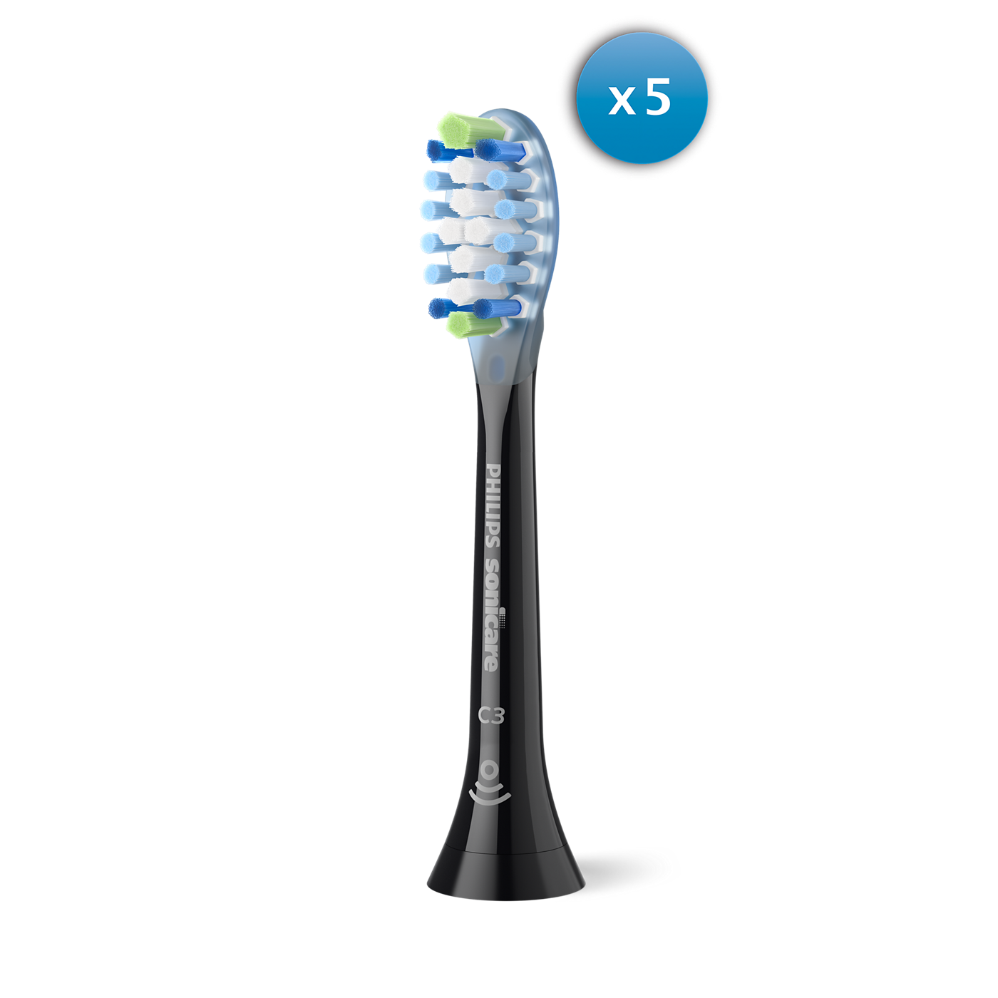 Philips - Sonicare Premium Plaque - Schwarz - 4+1 Stk.