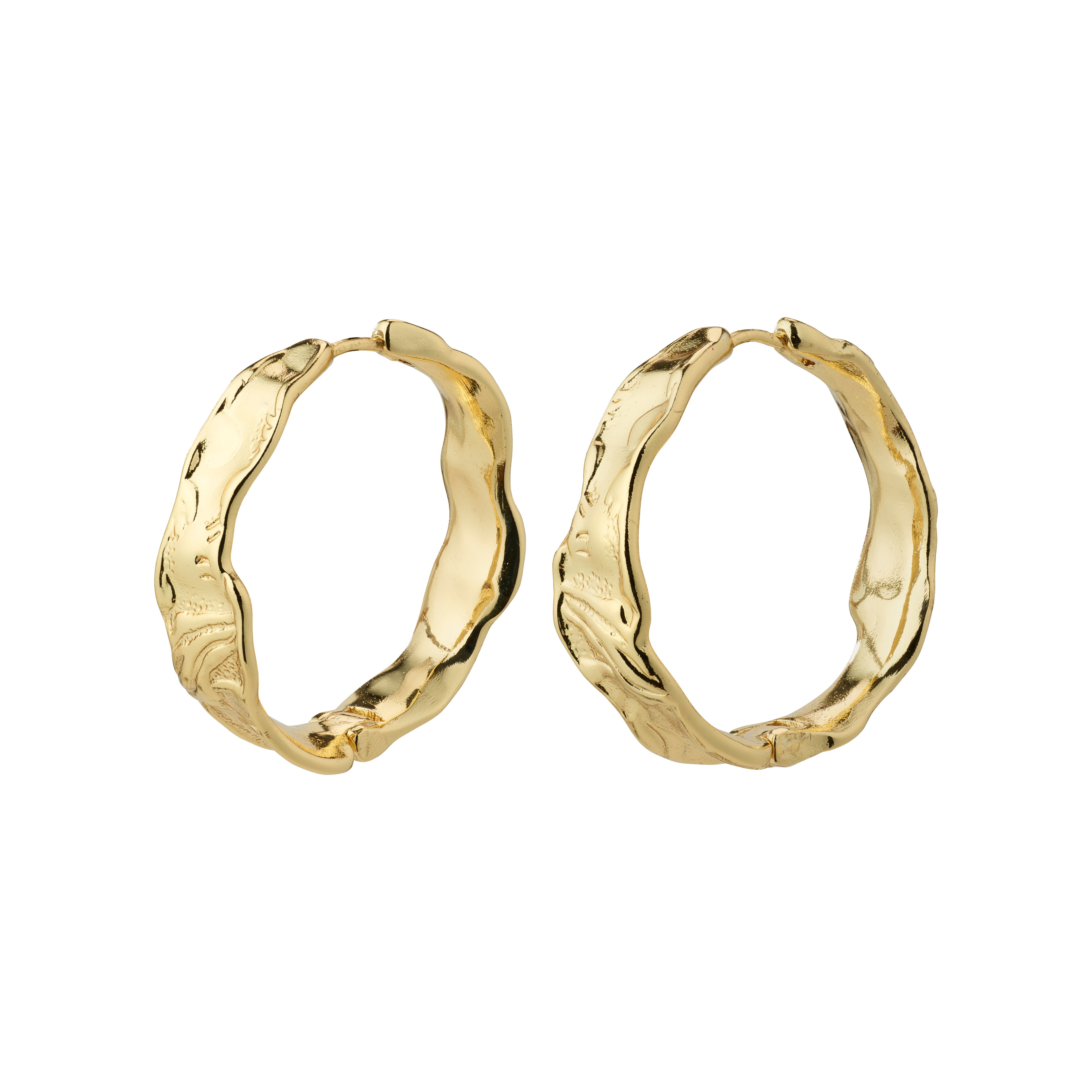 PILGRIM - JULITA Hoop Earrings - Gold-Plated - 30 mm