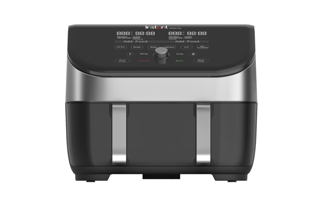 Instant Pot Vortex VersaZone mit ClearCook Edelstahl Heißluftfritteuse 8,5L