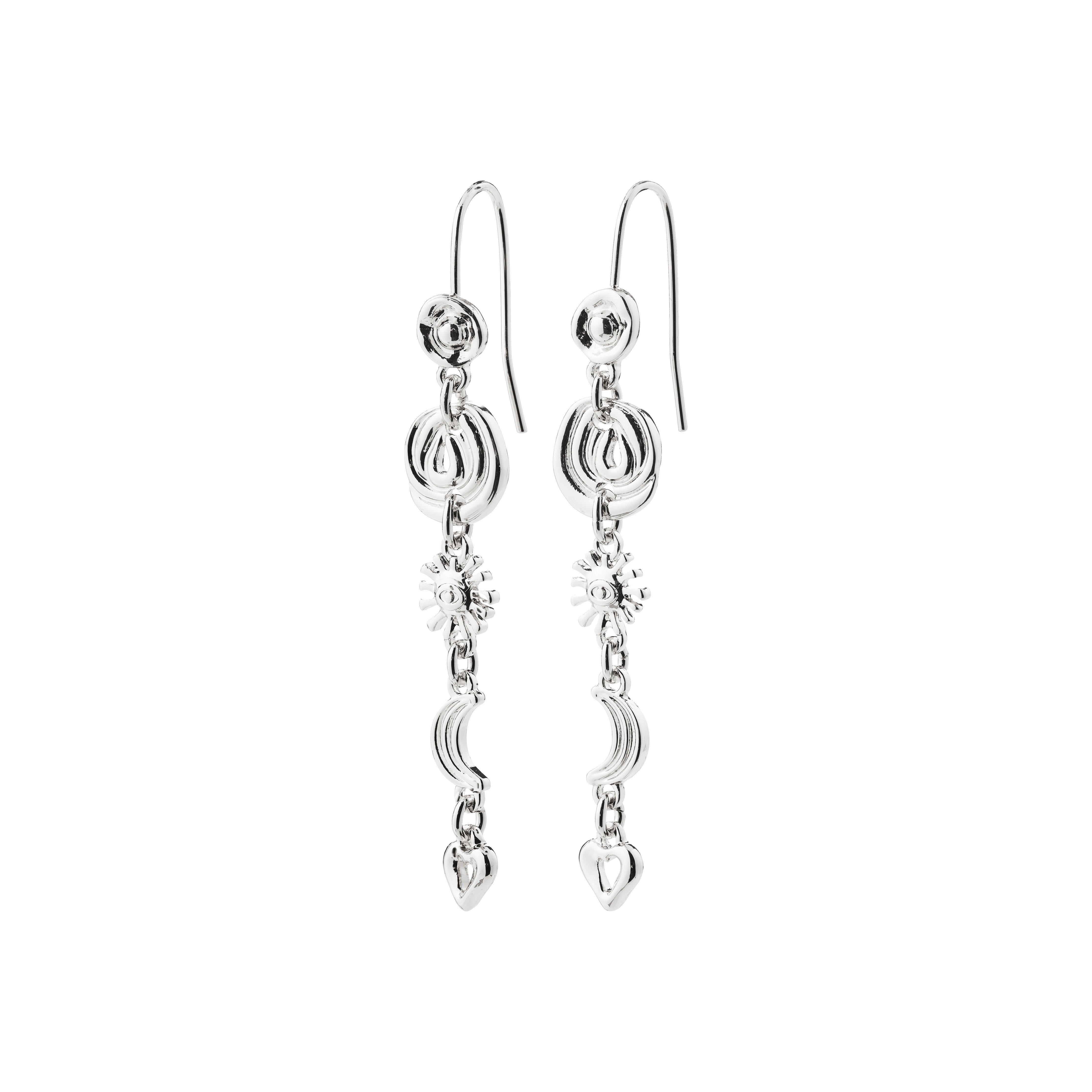 PILGRIM - MISHA Earrings - Silver-Plated - 60 mm
