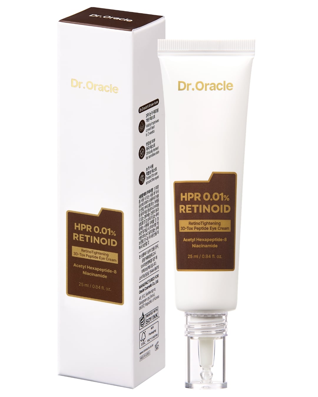 Dr. oracle - RetinoTightening 3D-TOX Peptide Eye Cream - 25 ml