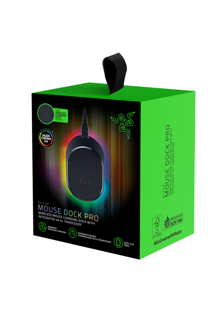 Razer - Mouse Dock Pro + Razer Wireless Charging Puck Bundle