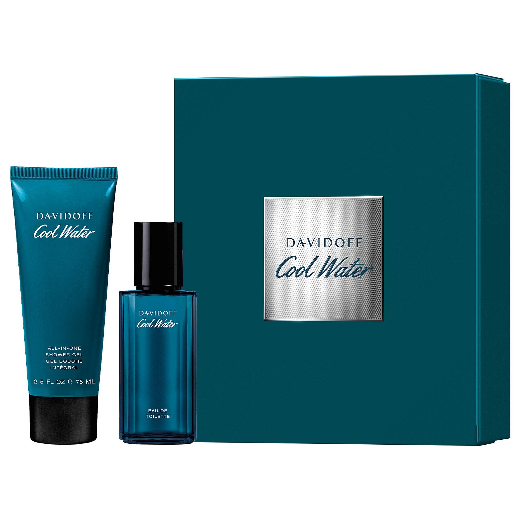 Davidoff Cool Water - Gift Set EdT 40 ml + Shower Gel 75 ml
