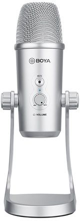 Boya BY-PM700SP - USB Studio-Mikrofon - 4 Aufnahmecharakteristiken - Silber