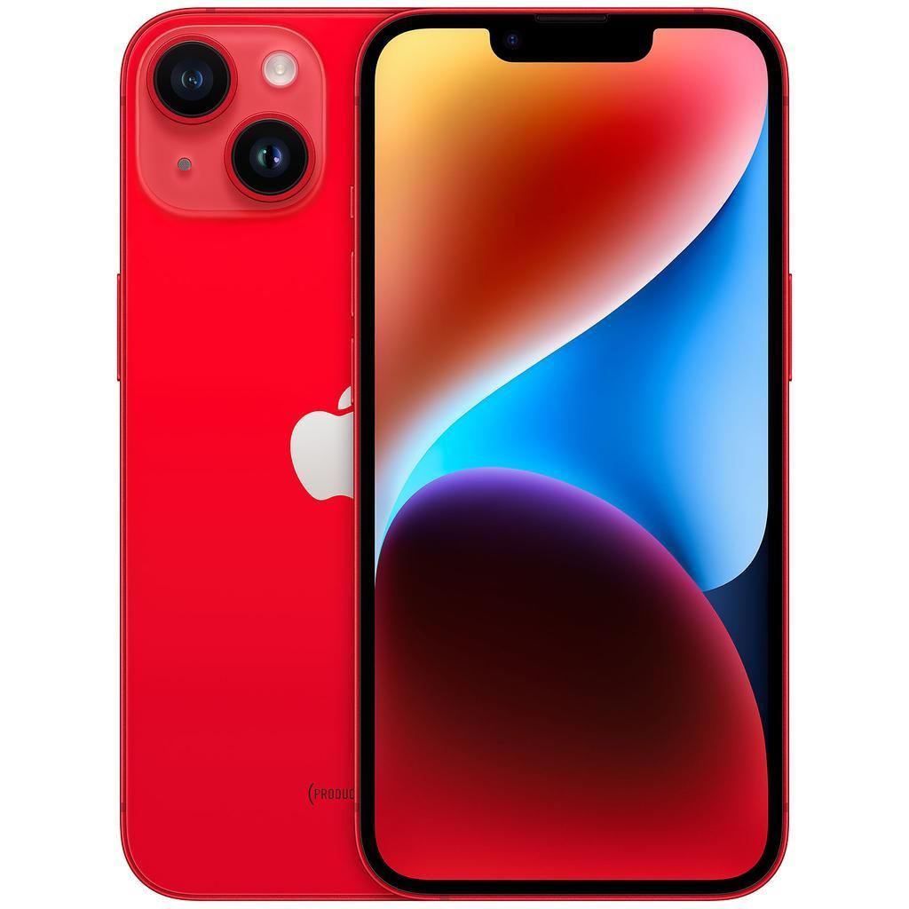 Apple iPhone 14 - Rot - 128 GB - Physische SIM-Karte + eSIM