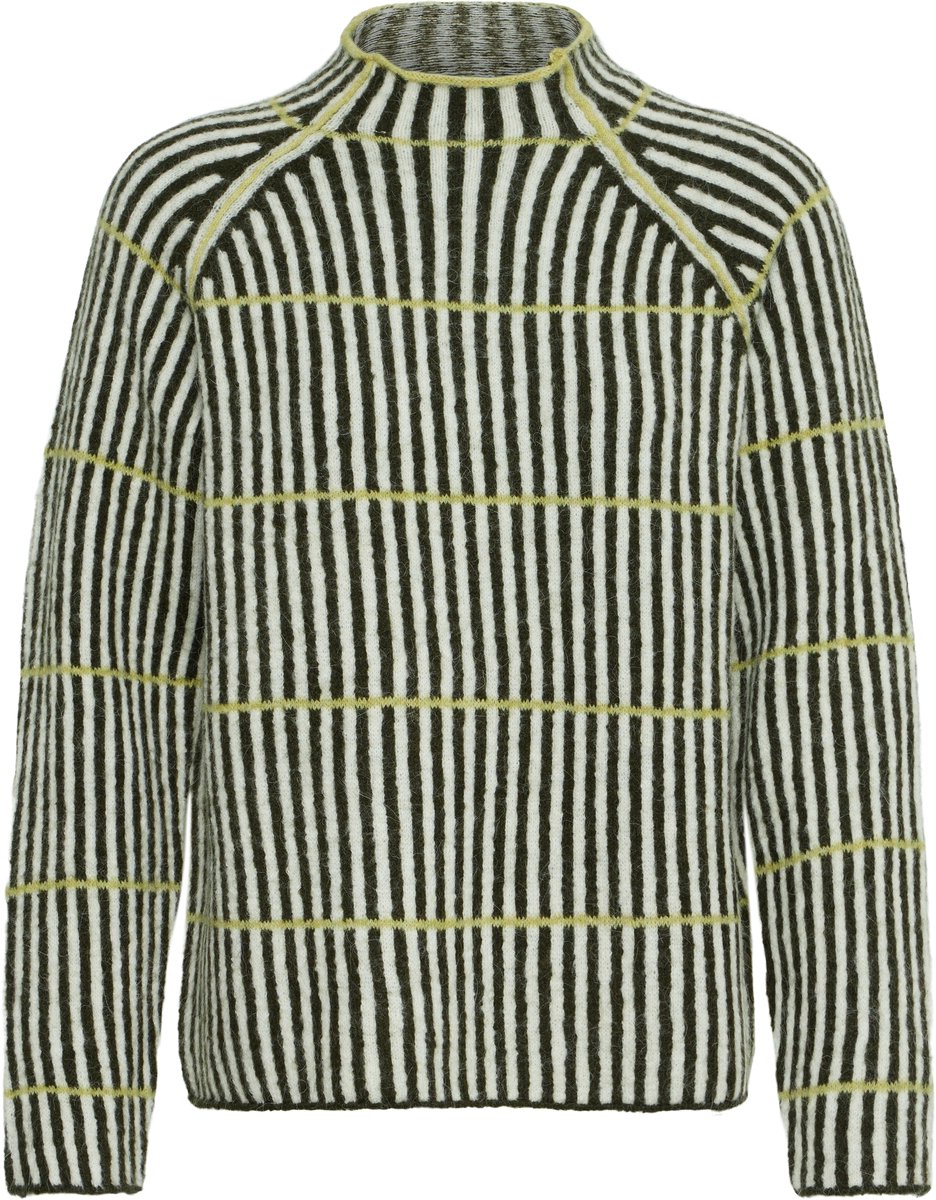 Gestreifter Pullover mit langen Ärmeln für Damen Ichi Kamara 6