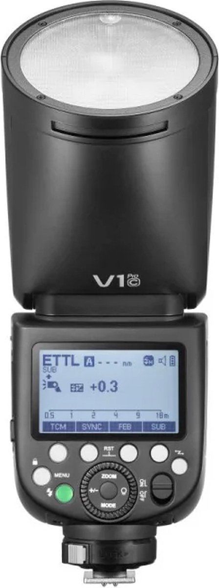 Godox Speedlite V1 Pro - Compact flitser - TTL/M-schakelaar