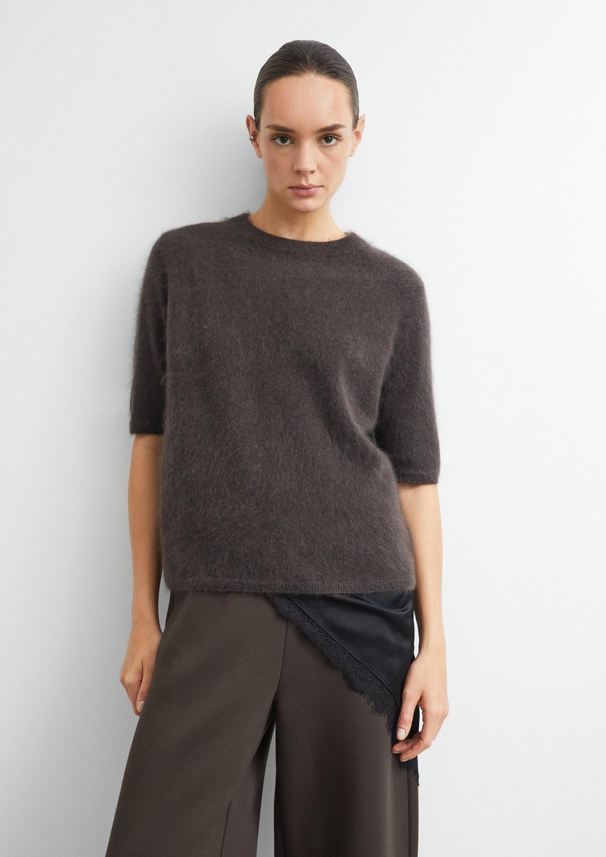 Pullover aus gebürsteter Wolle Damen COMMA