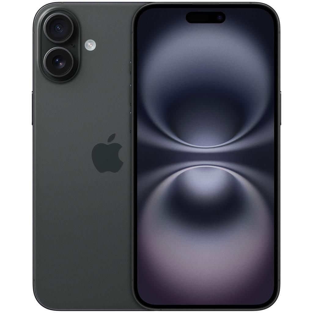 Apple iPhone 16 Plus - Schwarz - 128 GB - Physische SIM-Karte + eSIM