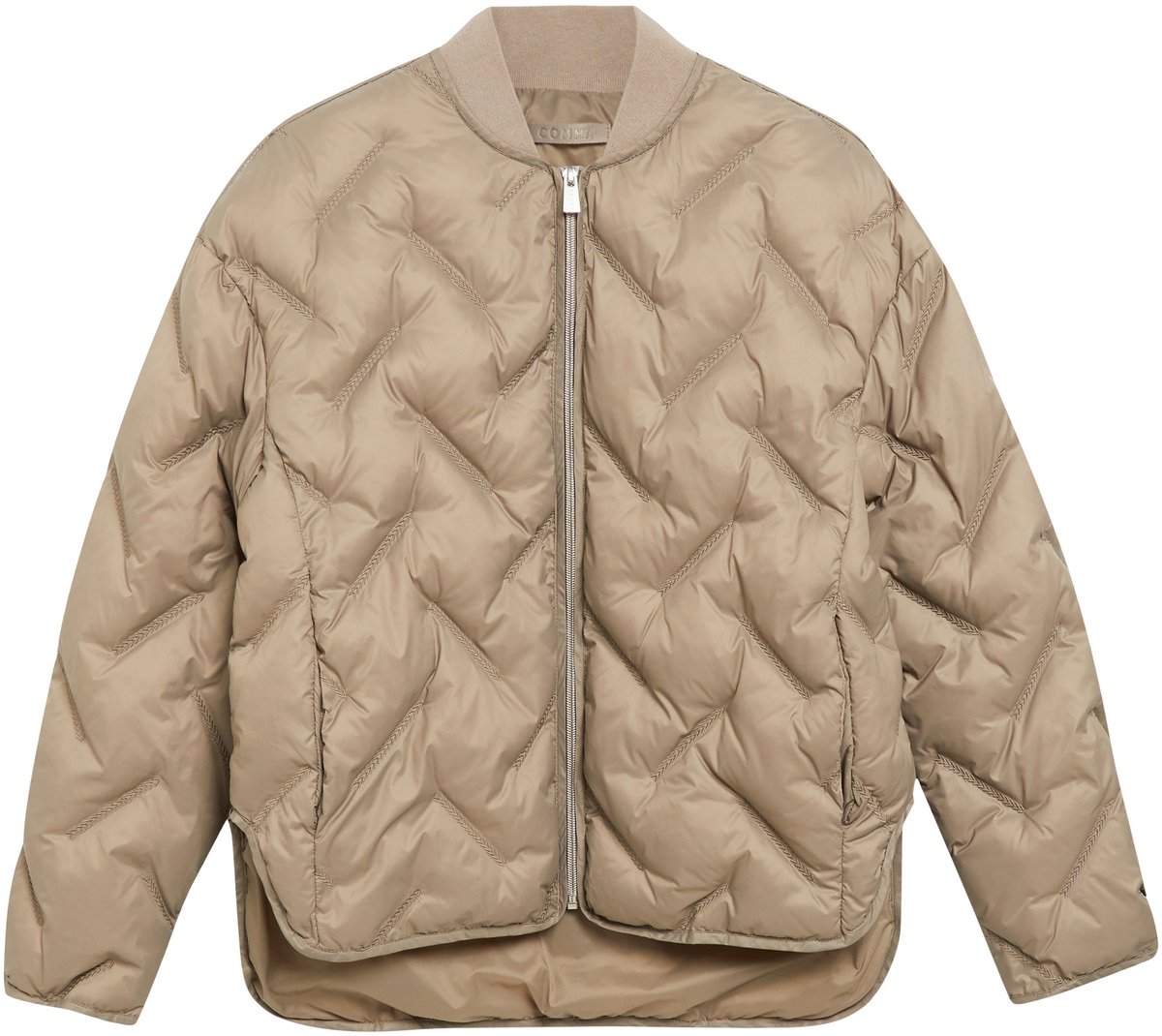 Steppjacke mit Strickkragen Damen COMMA