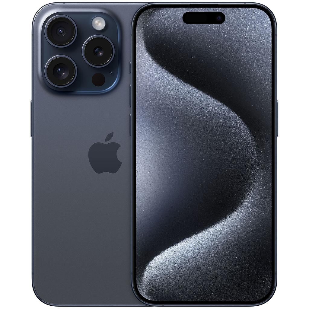 Apple iPhone 15 Pro - Blaues Titan - 128 GB - Physische SIM-Karte + eSIM