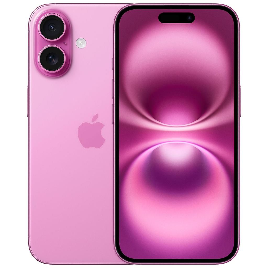 Apple iPhone 16 - Rosa - 128 GB - Physische SIM-Karte + eSIM