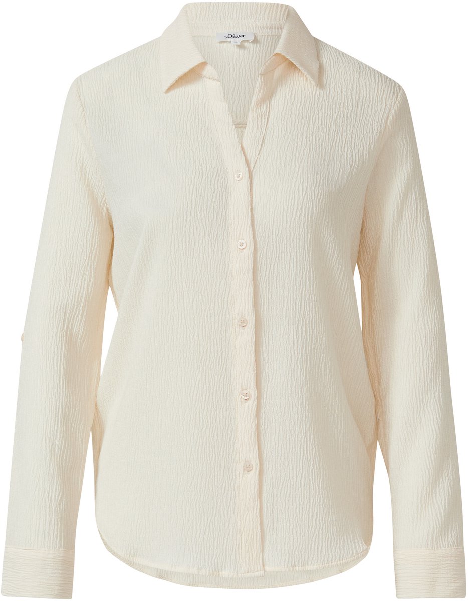 Strukturierte Bluse mit klassischem Schnitt und längerem Rücken. Damen s.Oliver
