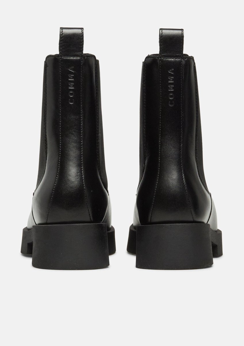 Klassische Nappa-Leder-Stiefeletten Damen COMMA