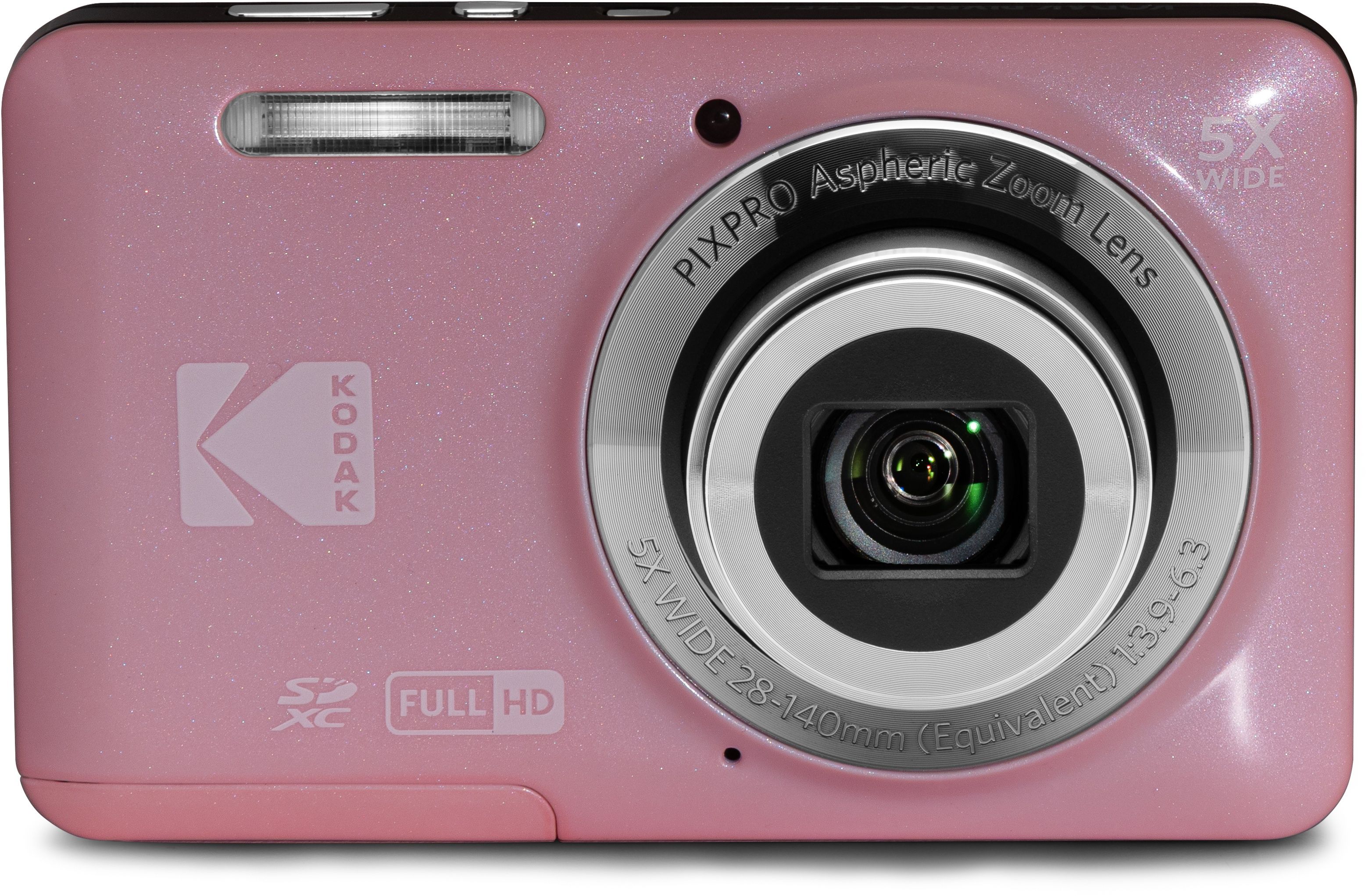 Kodak FZ55 - Kompaktkamera - 16MP 5x Zoom 28mm - Rosa