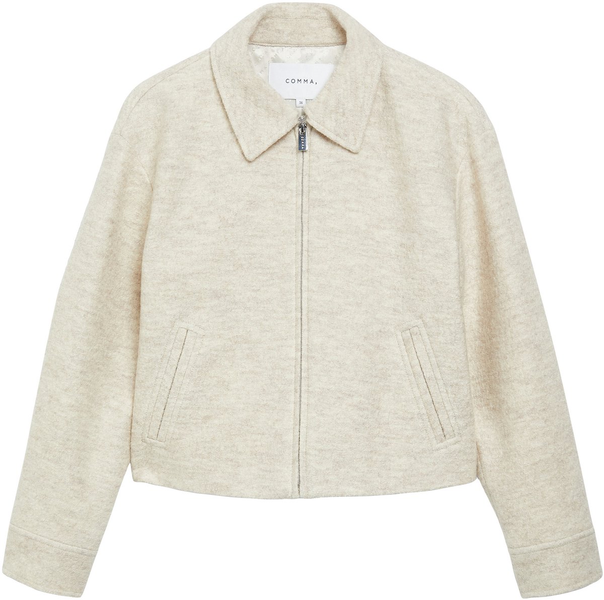 Fleece-Mischwolljacke Damen COMMA