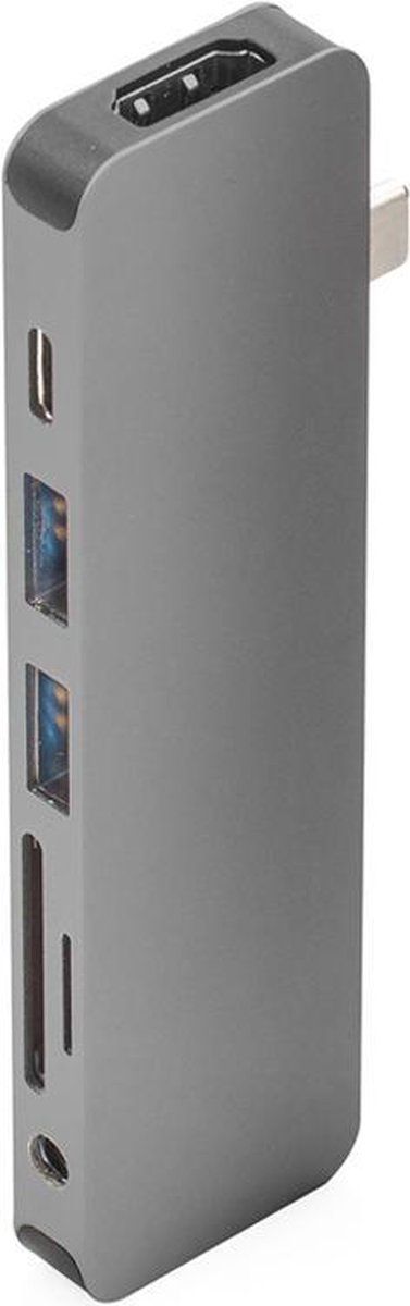 Hyper Solo Hub 7 in 1 - USB-C adapter - 4K video HDMI - Space Grey