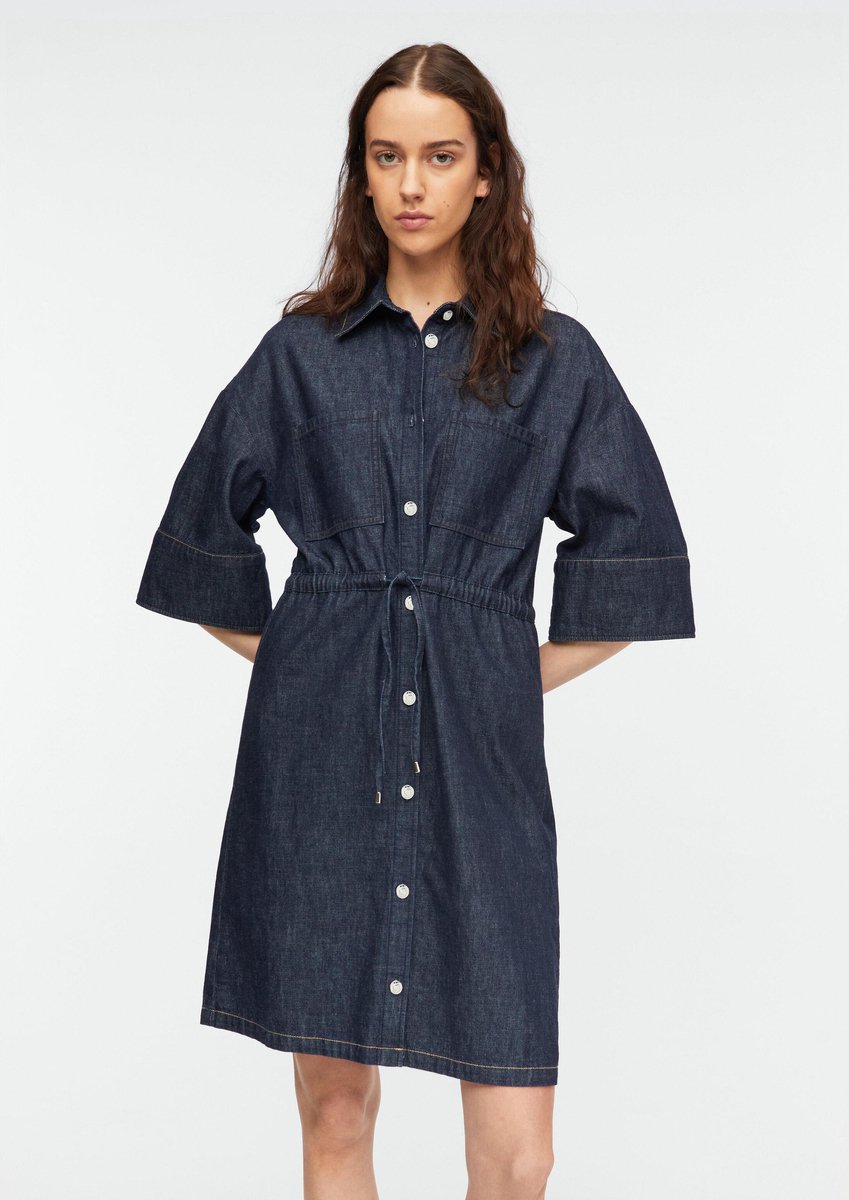 Lässiges Damen Jean Kleid mit langen Ärmeln COMMA