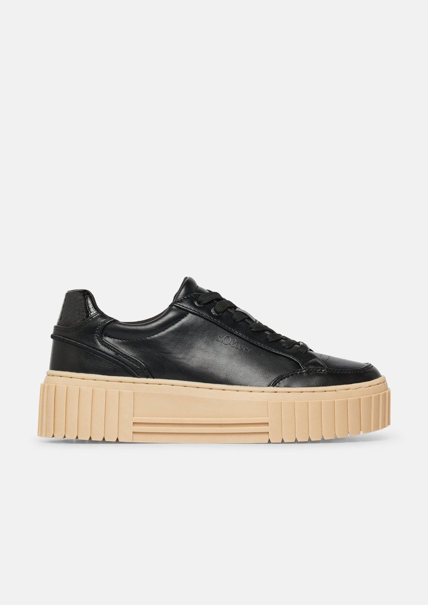 Damen Sneaker mit Plateausohle und Leopardenmuster s.Oliver