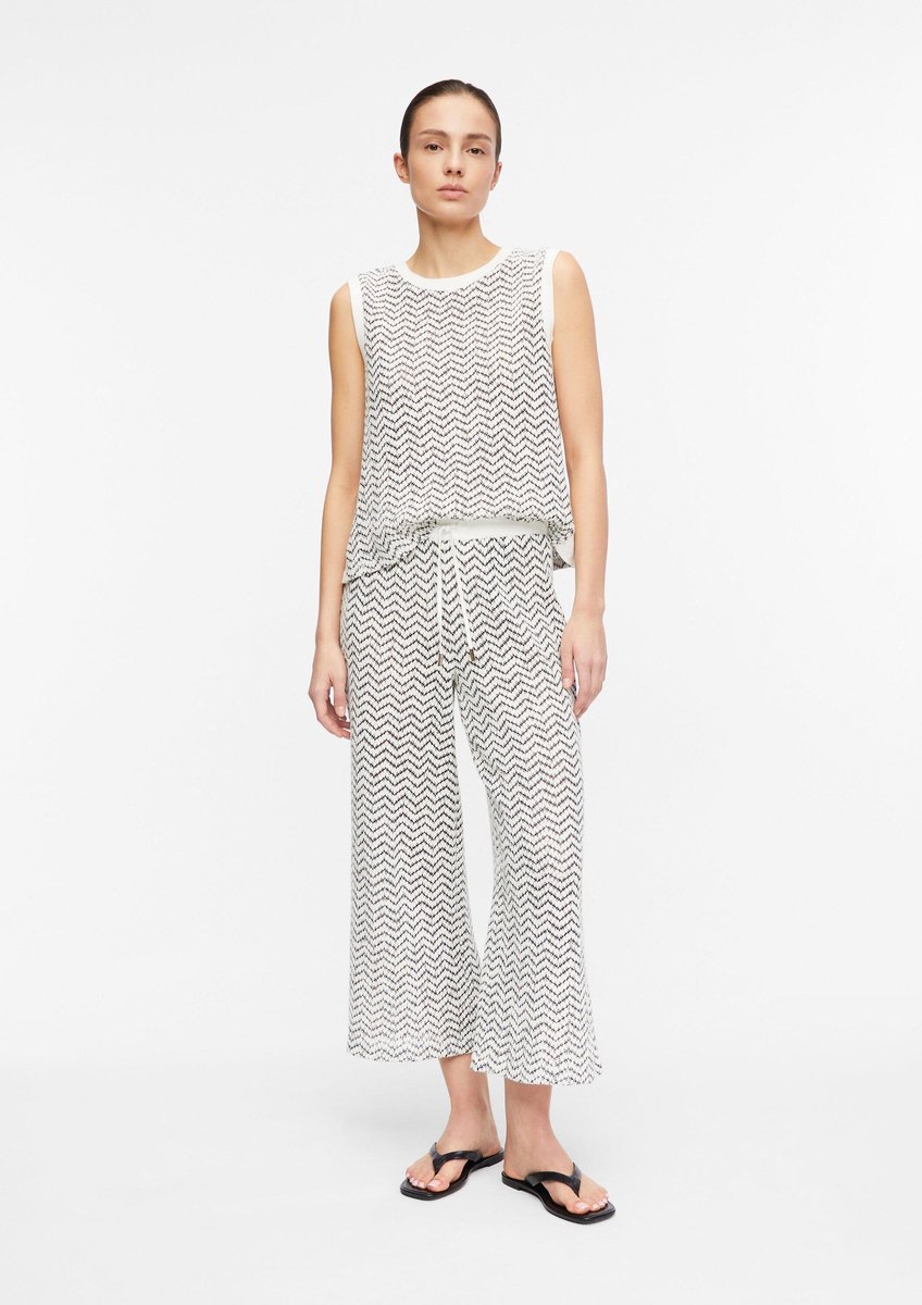 Strukturierter Jersey-Culotte-Rock mit Muster für Damen COMMA