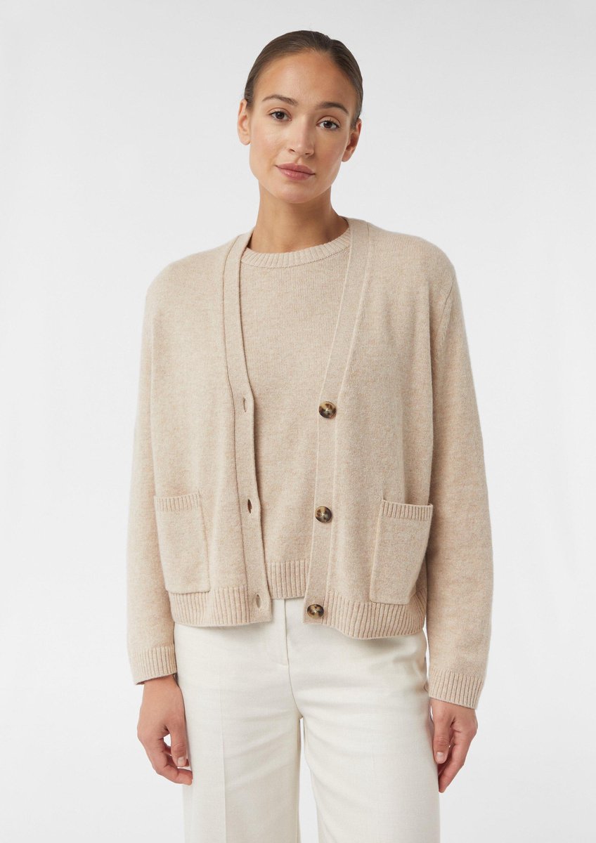 Damen Cardigan mit aufgesetzten Taschen COMMA