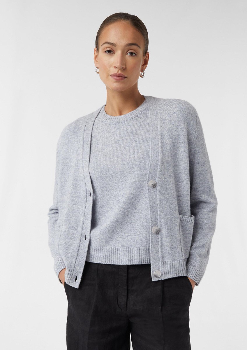 Damen Cardigan mit aufgesetzten Taschen COMMA