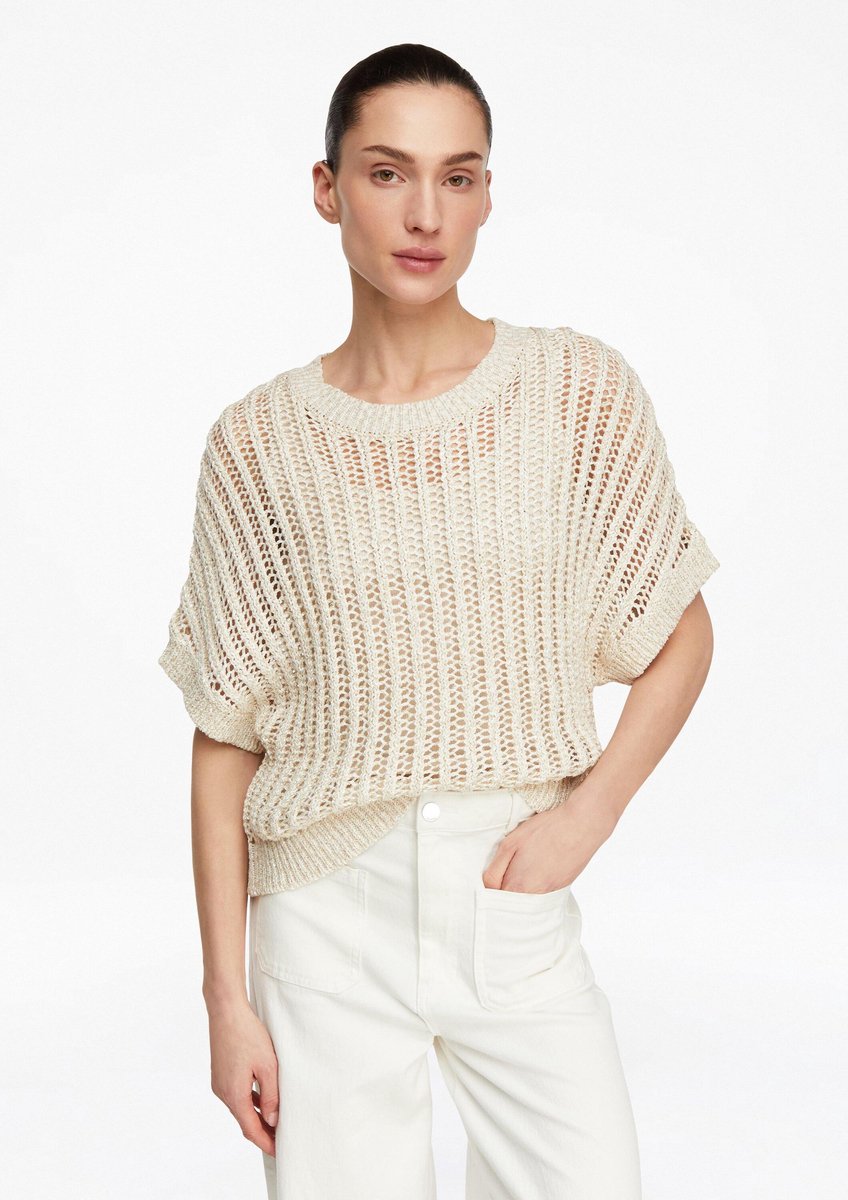 Pull mit Lochmuster für Frauen COMMA