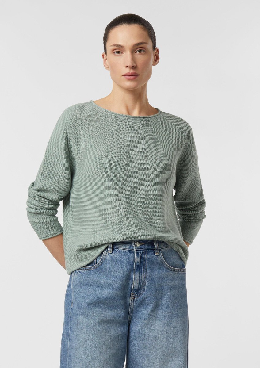 Strickpullover mit Rundhalsausschnitt für Damen COMMA