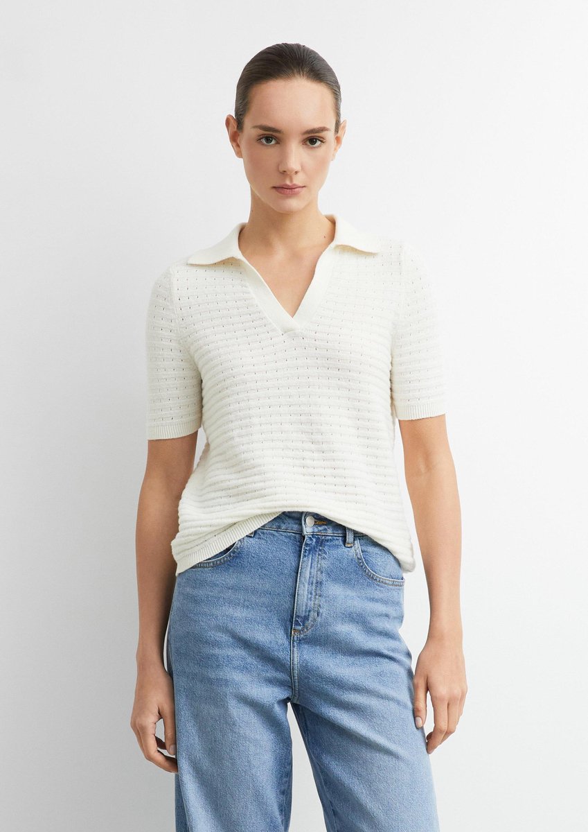 Gestreifter Polo-Pullover für Damen COMMA