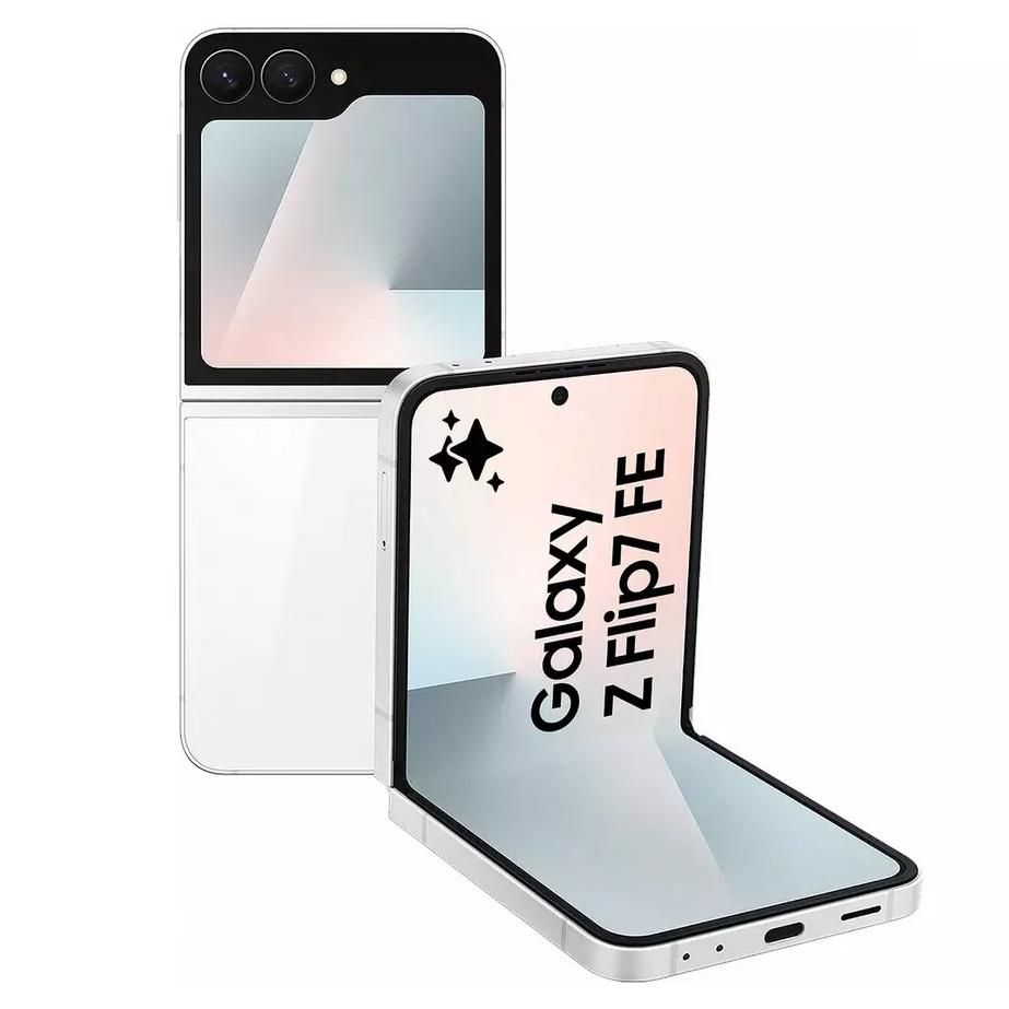 Samsung Galaxy Z Flip7 FE - Weiß - 256 GB - Physische SIM-Karte + eSIM