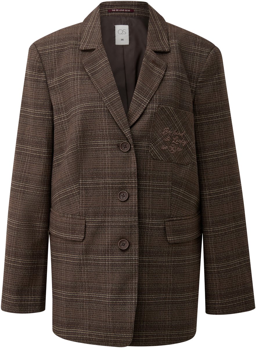 Gemusterter Freizeitblazer Damen QS
