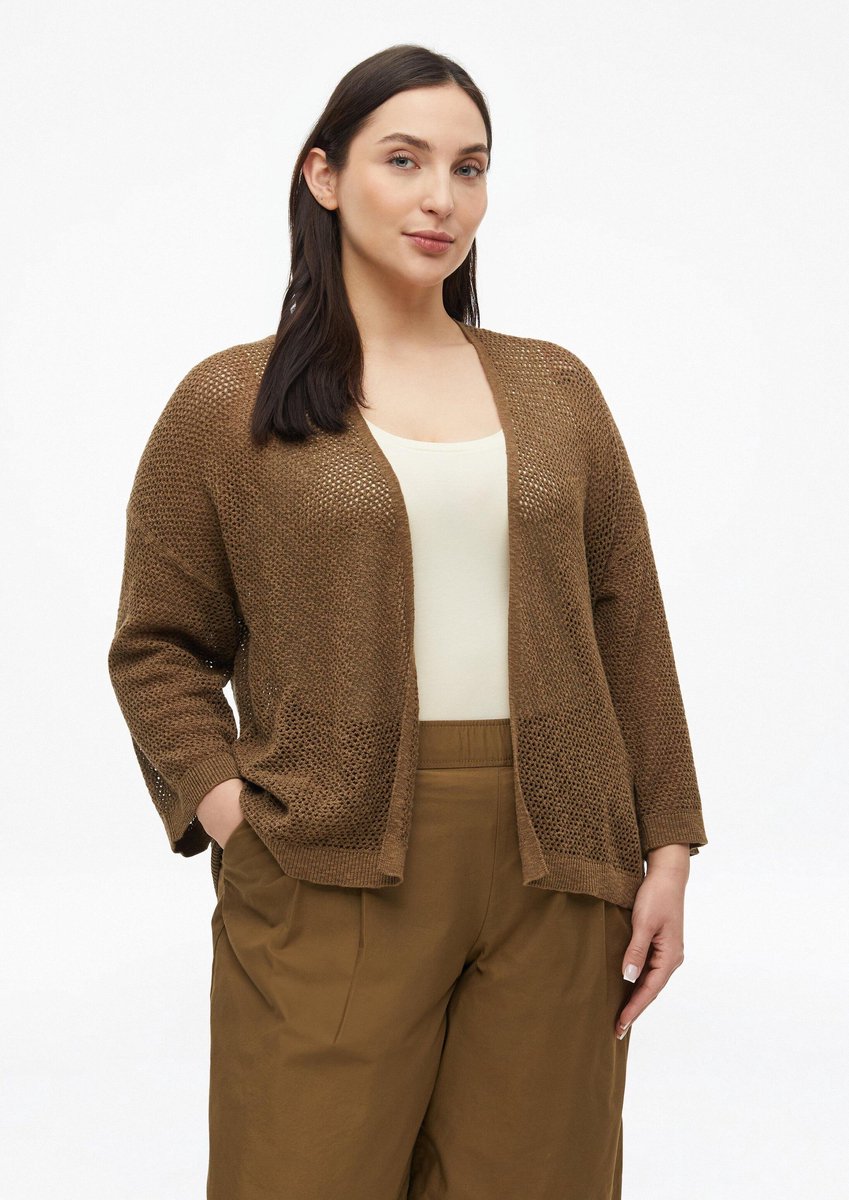 Oversize Cardigan mit kurzen Ärmeln für Frauen s.Oliver
