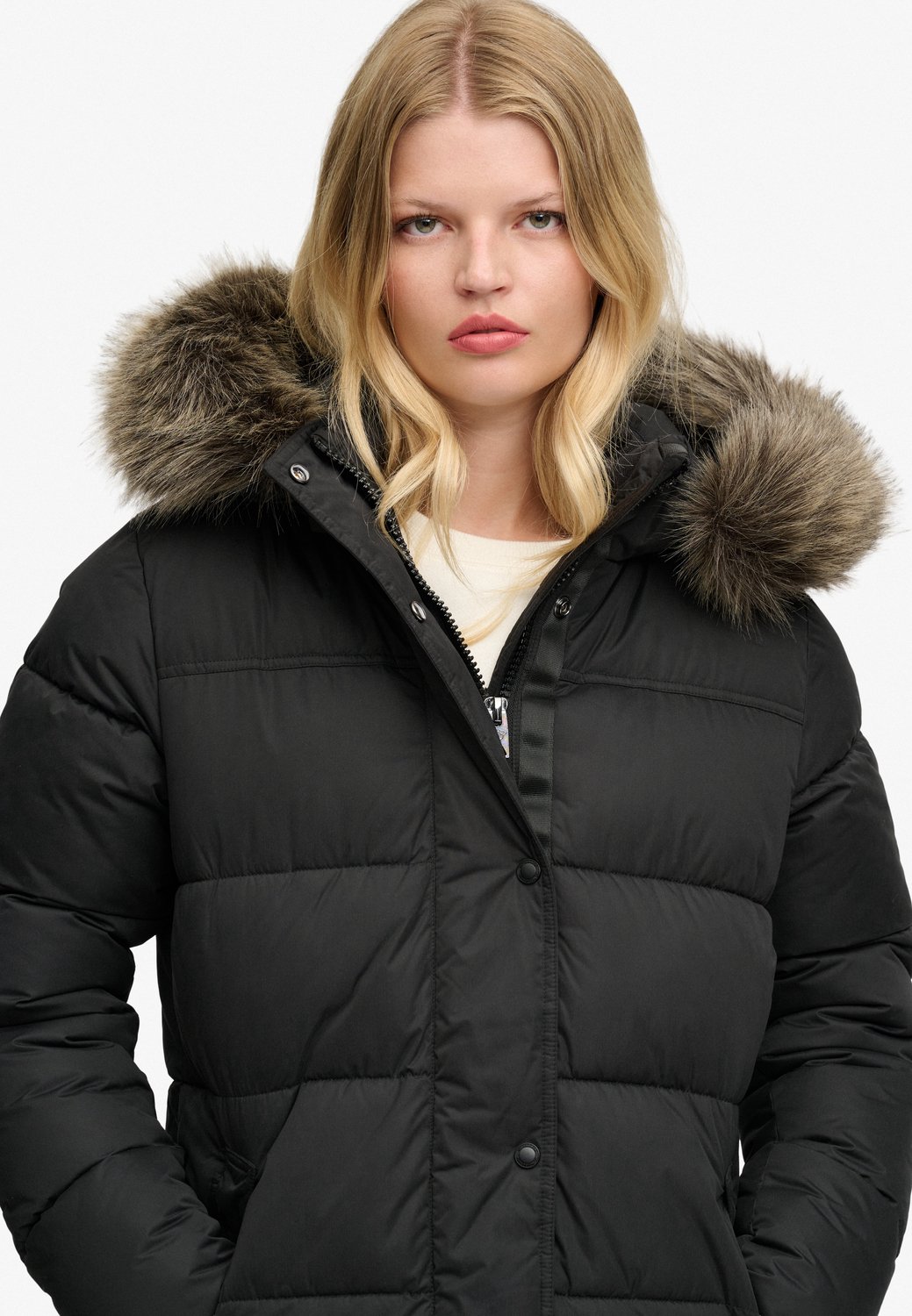 Lange Daunenjacke  Damen Superdry Everest
