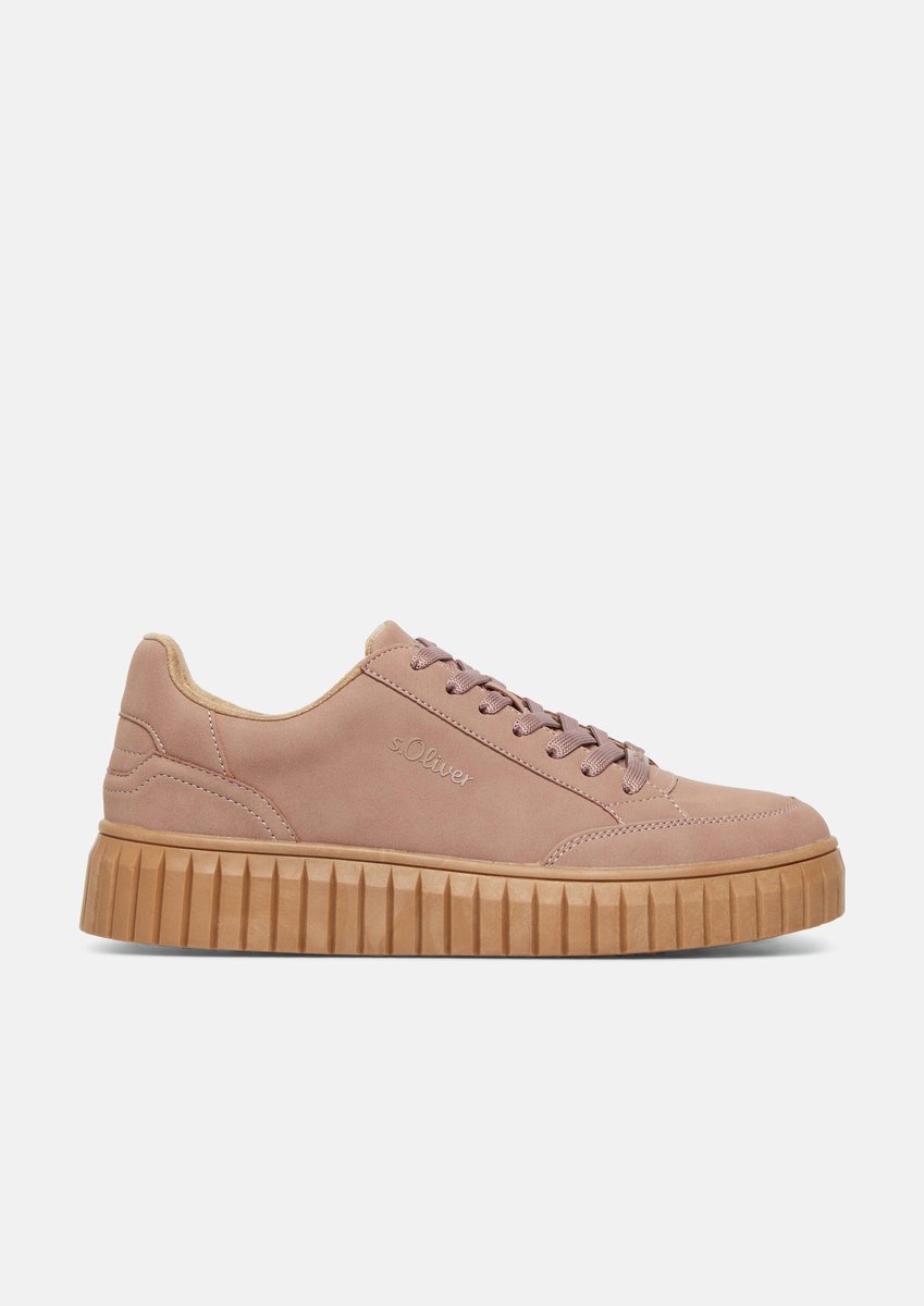 Plattformsohlen-Sneakers mit Logo-Platte Damen s.Oliver