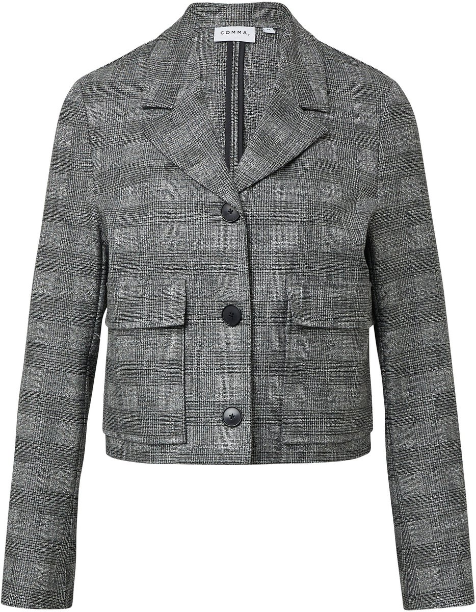 Gerade geschnittene, strukturierte Jacke für Frauen COMMA