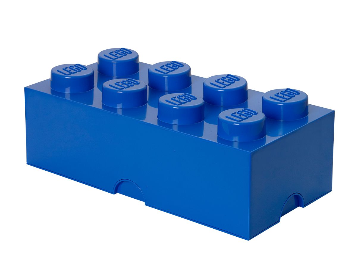 Mattoncino contenitore a 8 bottoncini - Blu