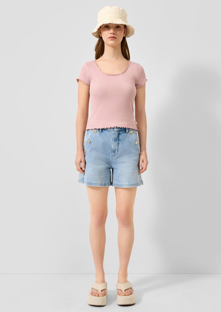 Hohe Jeans-Shorts für Damen QS