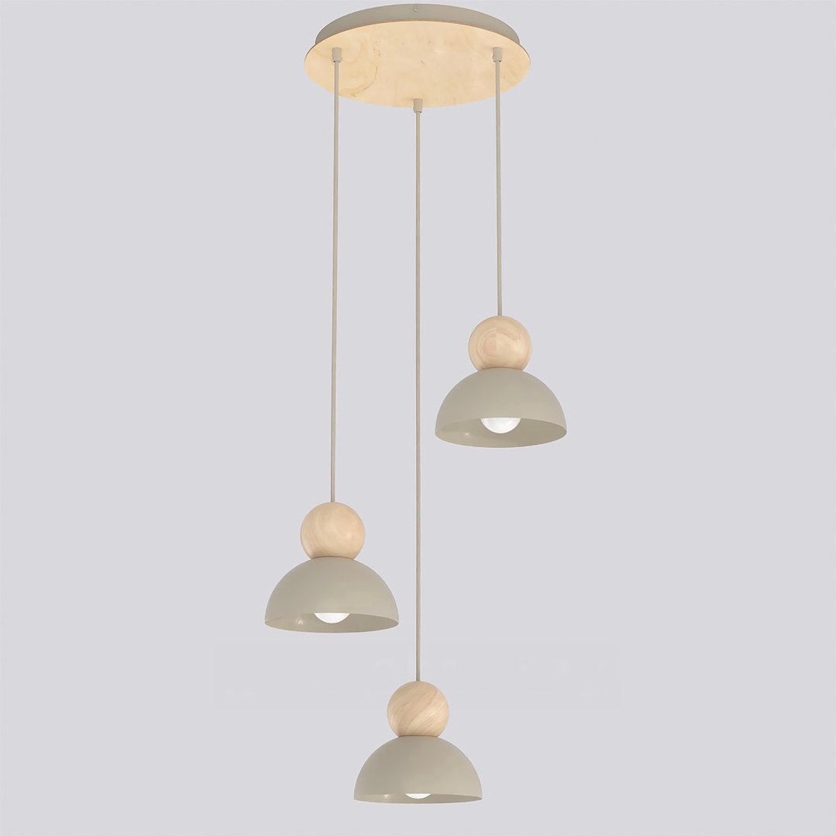 Hängelampe Emibig Lighting Kaki 3 Prem