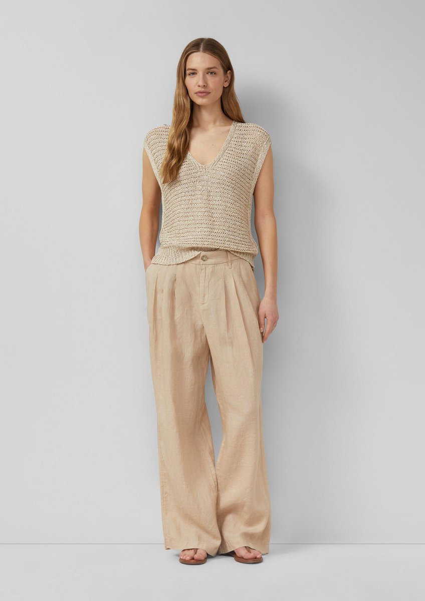 Leinenhose mit Falten Damen s.Oliver