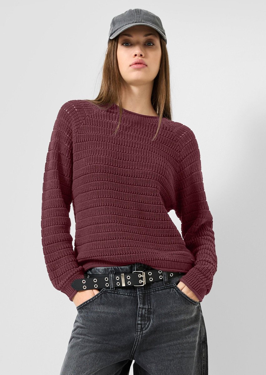 Pull aus Baumwollmischung mit Muster für Damen s.Oliver