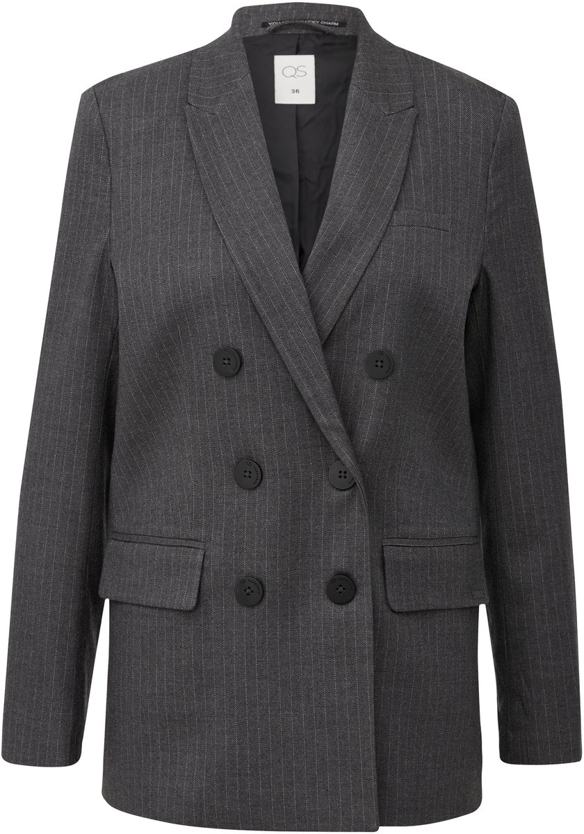 Damen Blazer mit feinen Streifen QS