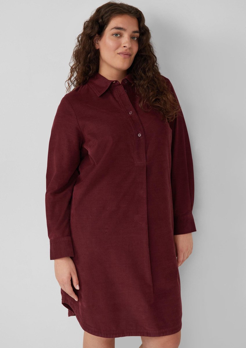 Feinstrickcordkleid mit Kragen für Damen s.Oliver