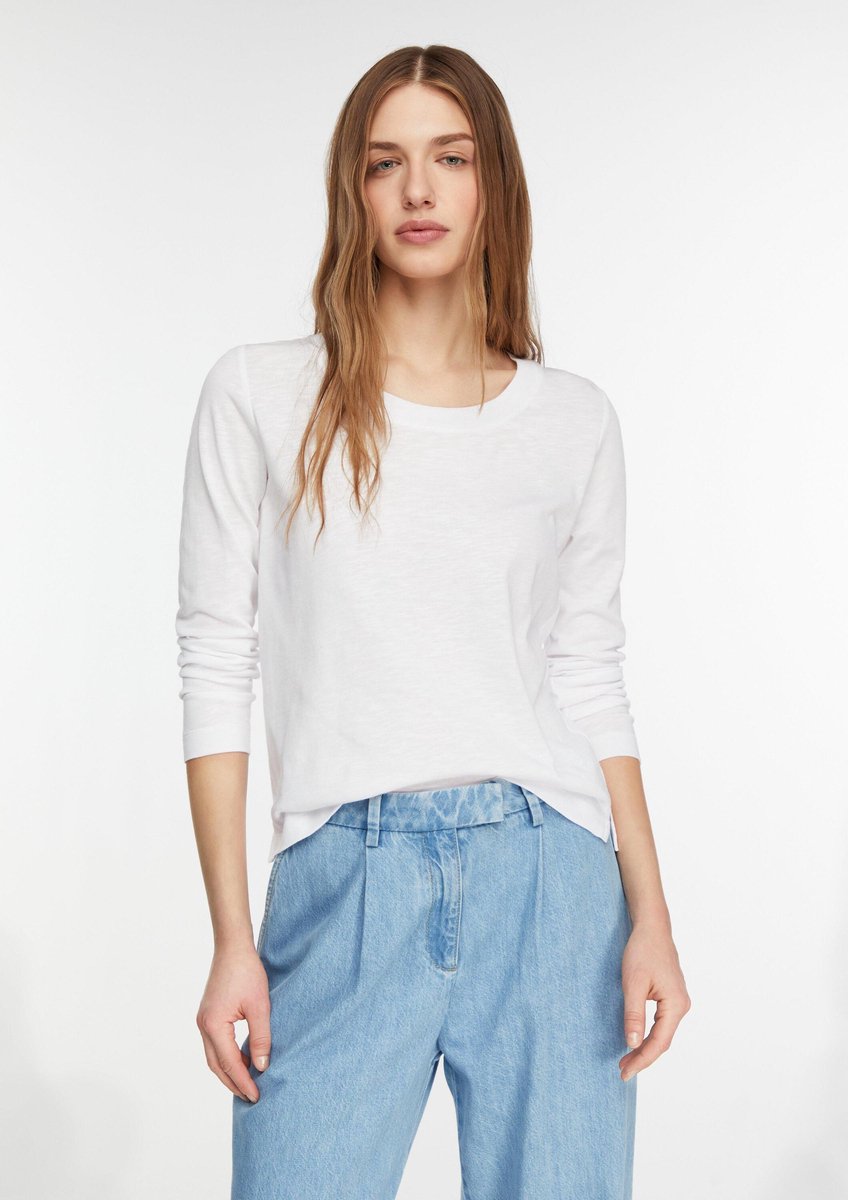 Langarmshirt Klassischer Schnitt Damen COMMA