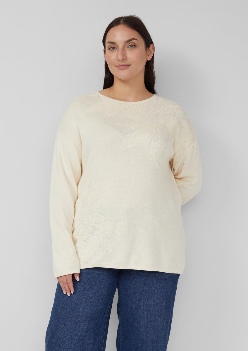 Gemusterter, kuscheliger Strickpullover im Regular Fit für Damen s.Oliver