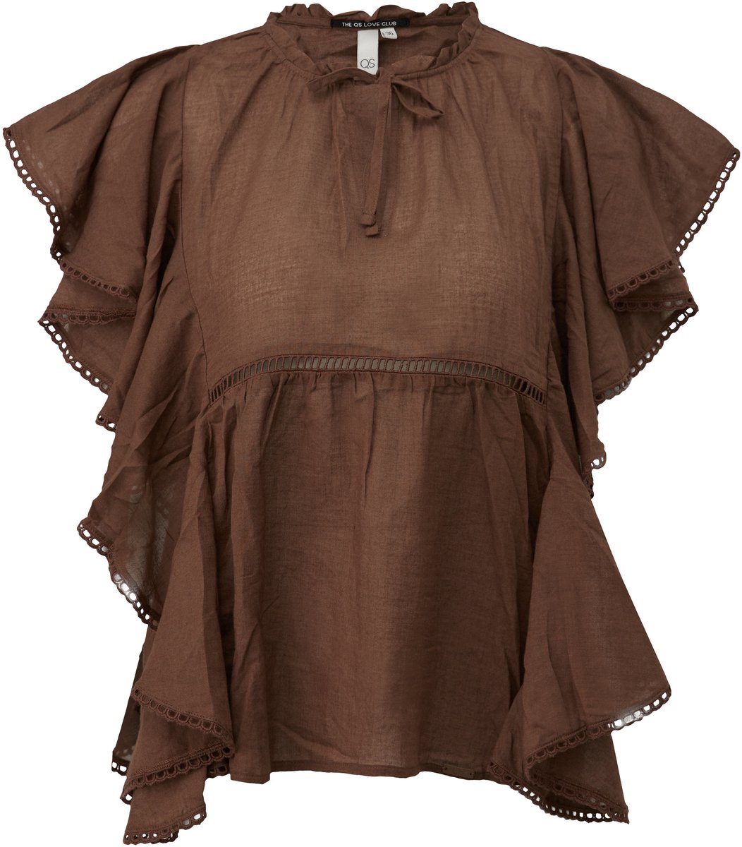 Sanfte Bluse mit Rüschen Damen QS Regular Fit