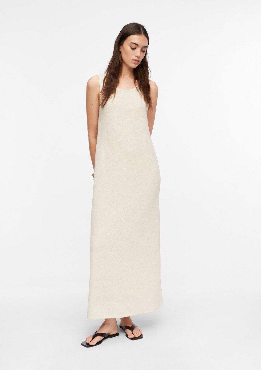 Ärmelloses Maxikleid aus strukturiertem Jersey Damen COMMA