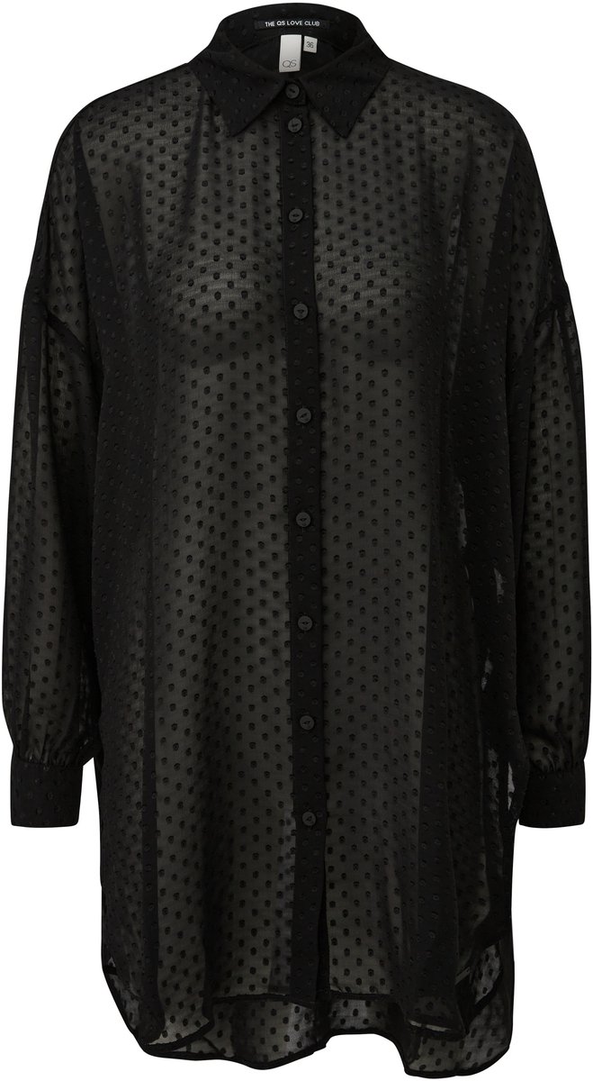 Lange, leicht transparente Bluse Damen QS