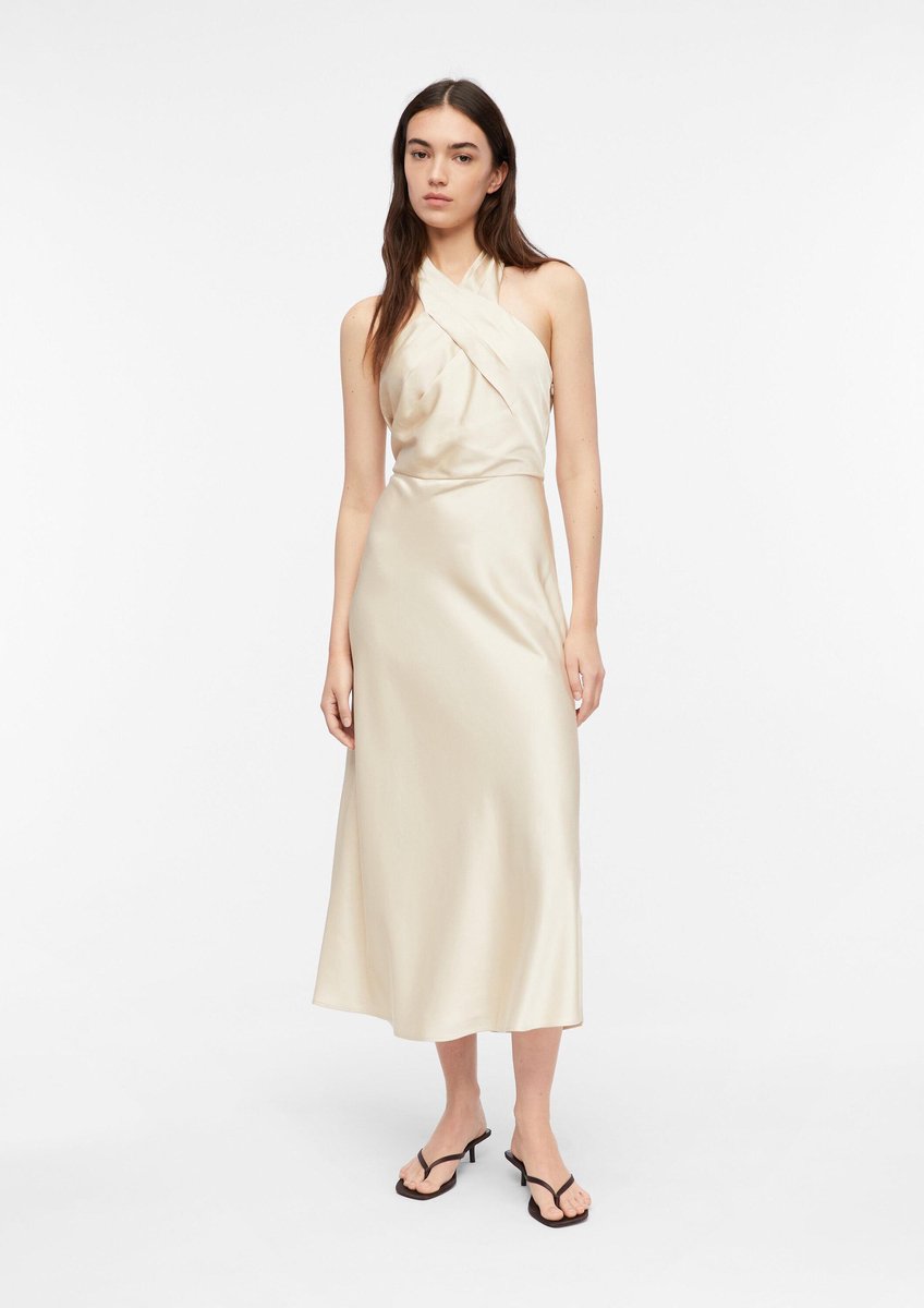 Satin Kleid mit offenem Rücken für Damen COMMA