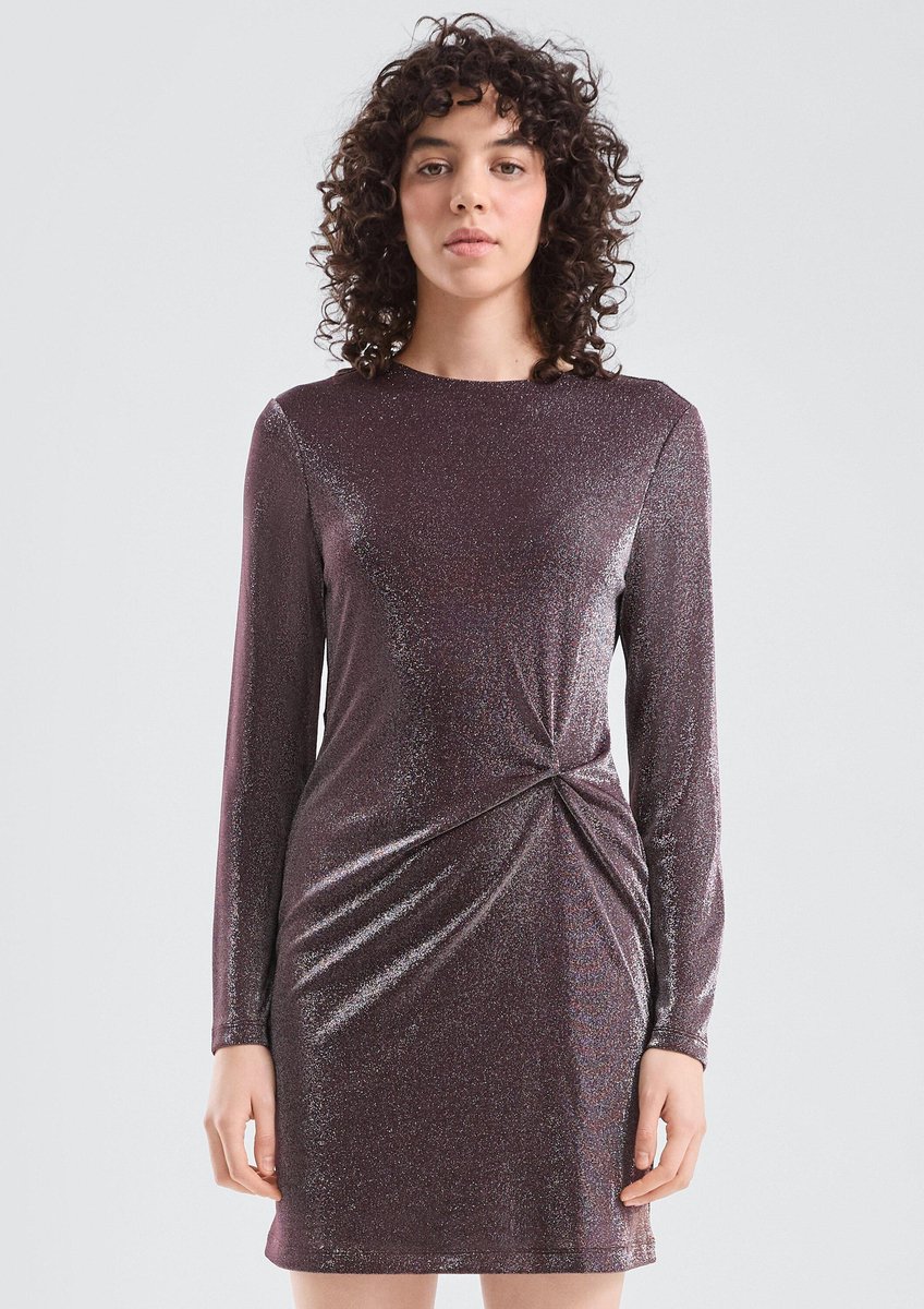 Glitzerndes Jersey-Kleid Damen QS
